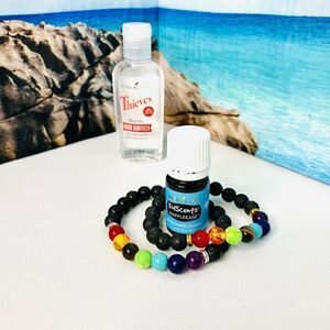 Thieves Hand Cleaner with Kidscent Essential Oil and Diffuser Bracelet Bundled
